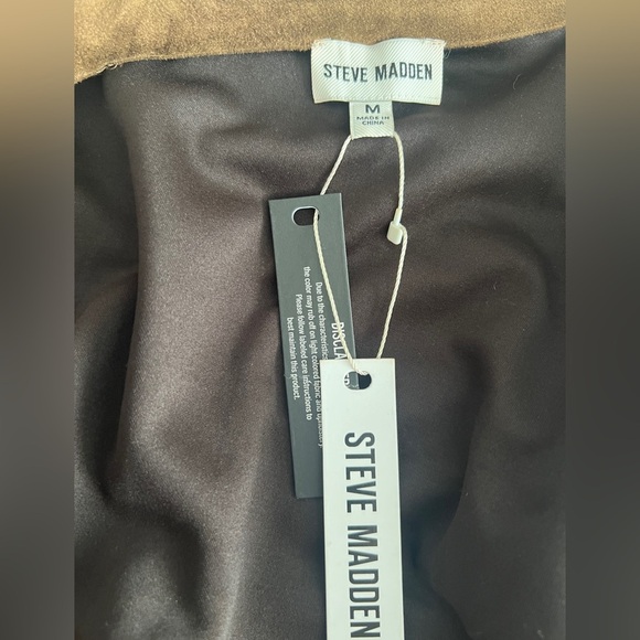 Steve Madden Preppy Old Money Brown B Faux  suede Top - Picture 9 of 13